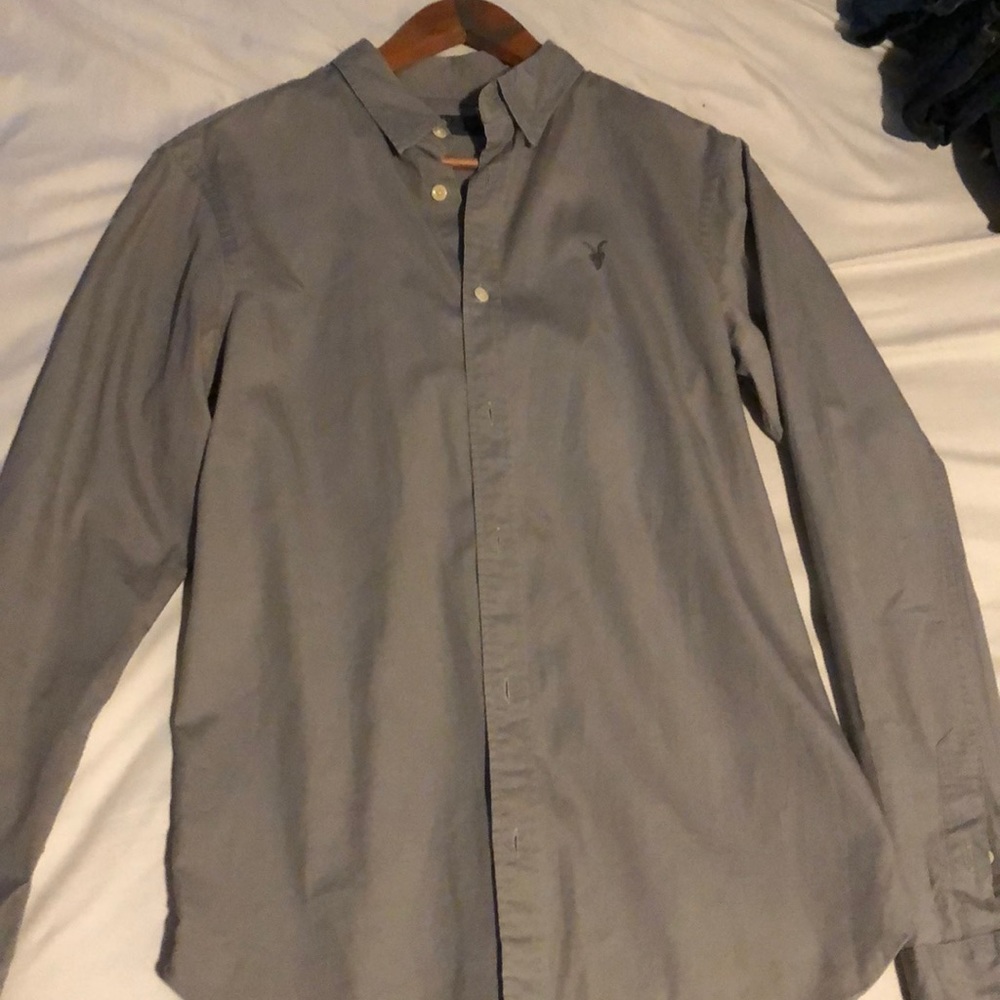 All saints grey button down